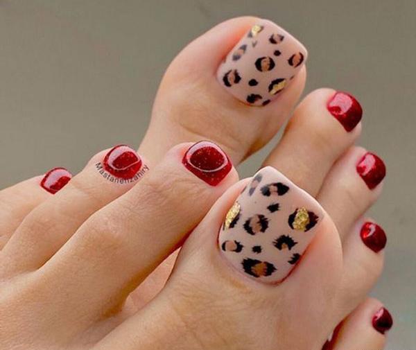 عکس ژلیش ناخن دخترانه قرمز