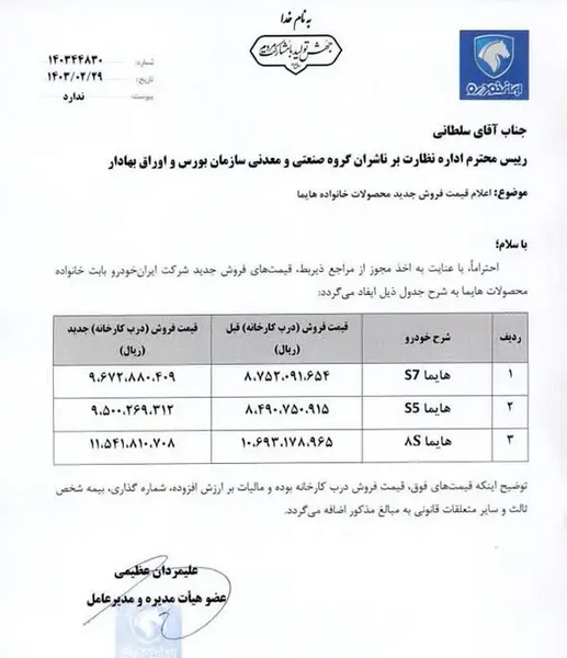 عکس محصولات ایران خودرو با قیمت