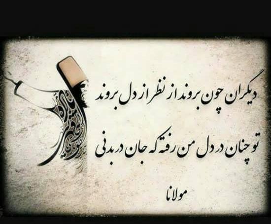 عکس پروفایل چه زیبا گفت مولانا