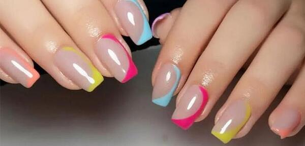 عکس کاشت ناخن تابستانی