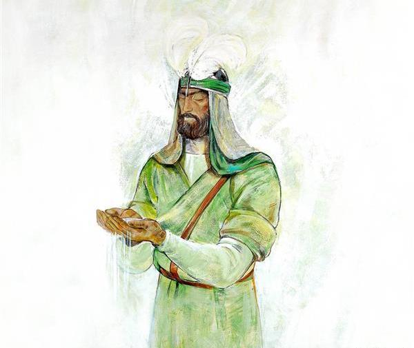 عکس امام علی با شمشیر ذوالفقار