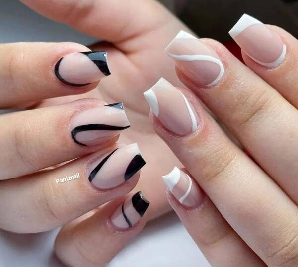 عکس طراحی ناخن فرنچ