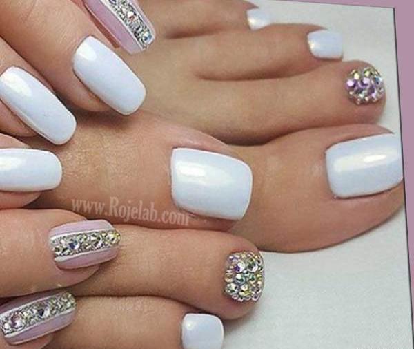 عکس طرح ناخن پا