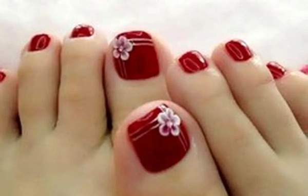 عکس طرح ناخن پا
