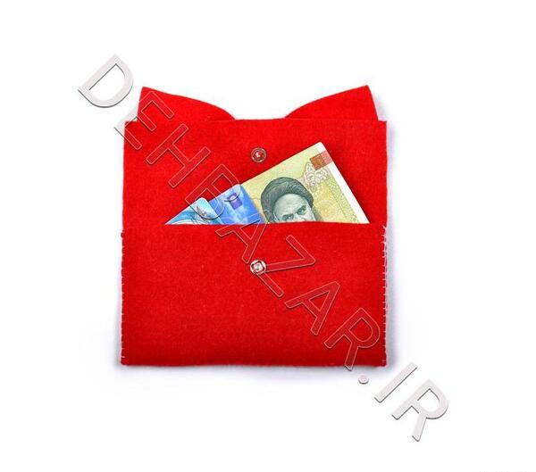 عکس کیف پول دخترانه با نمد