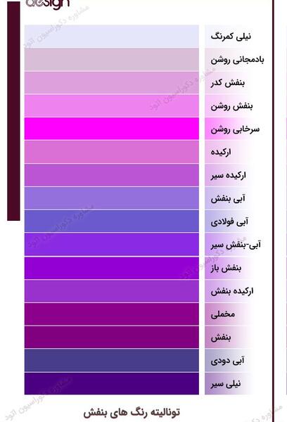 عکس رنگ بنفش