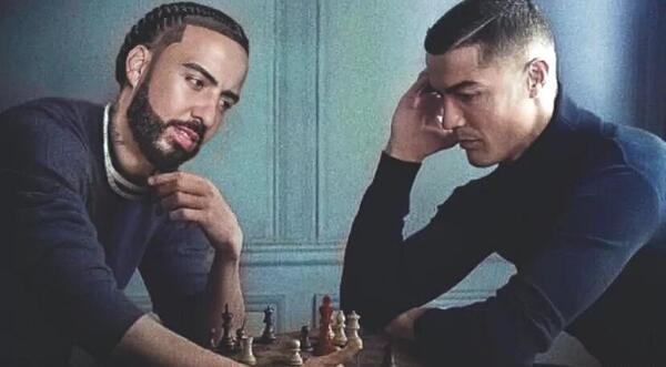 عکس رونالدو و مسی بازی شطرنج