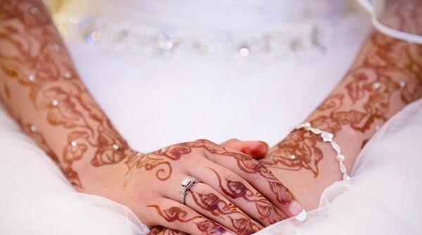 عکس حنا روی دست عربی