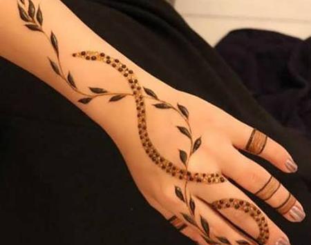 عکس حنا روی دست عربی