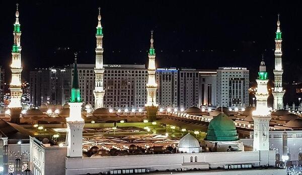 عکس نقاشی گنبد حضرت محمد