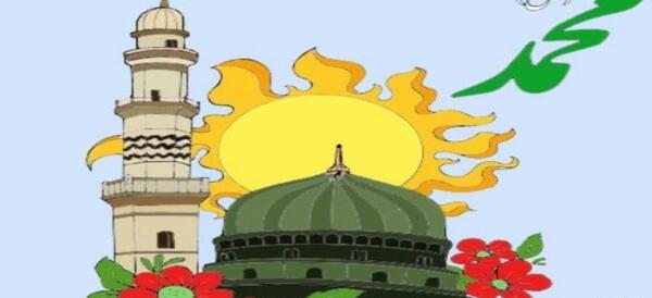 عکس نقاشی گنبد حضرت محمد