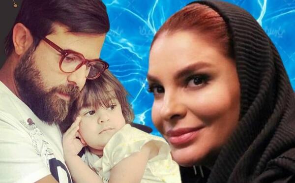 عکس آزاده صمدی با دخترش