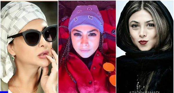 عکس آزاده صمدی با دخترش