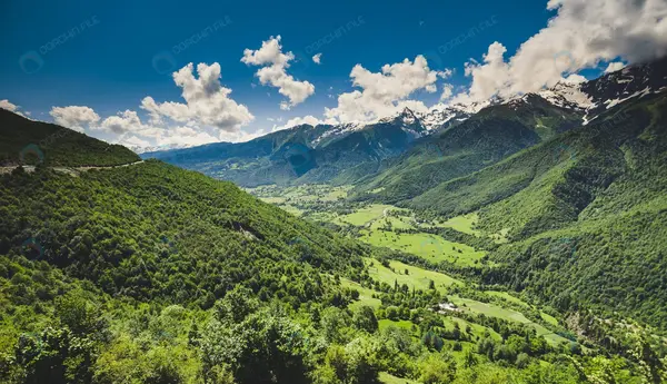 عکس منظره زیبا و سرسبز