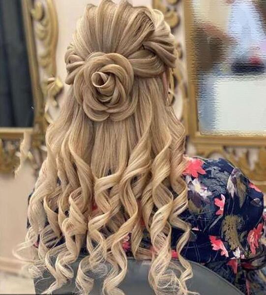 عکس مدل مو عروس حنابندان