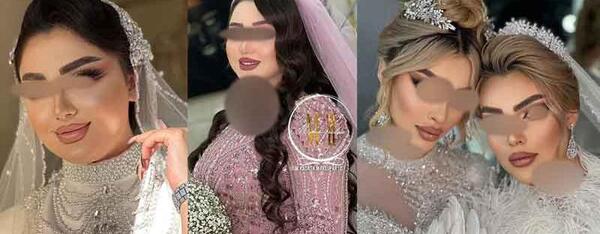 عکس مدل مو عروس حنابندان