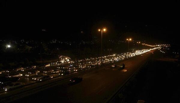 عکس جاده تهران در شب
