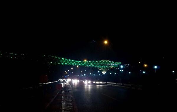 عکس جاده تهران در شب