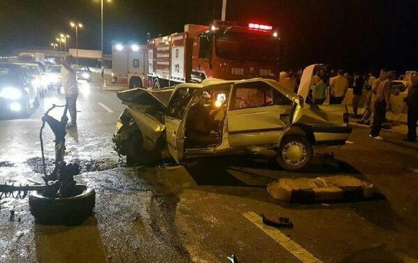 عکس جاده تهران در شب