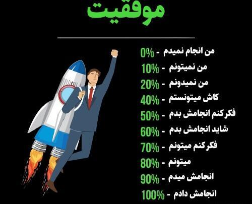 عکس نوشته کارتونی موفقیت