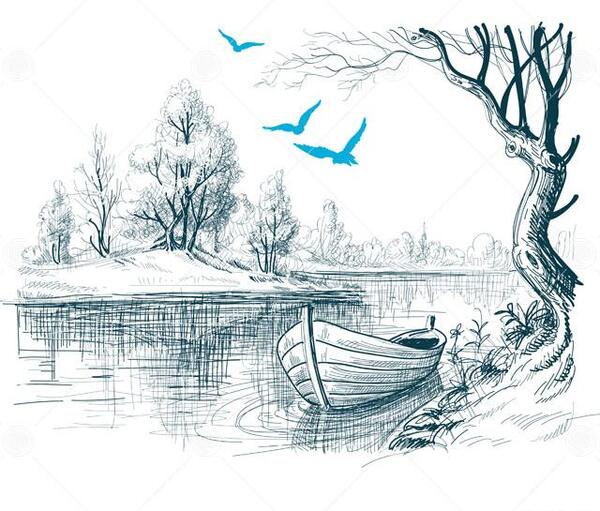 عکس نقاشی قایق