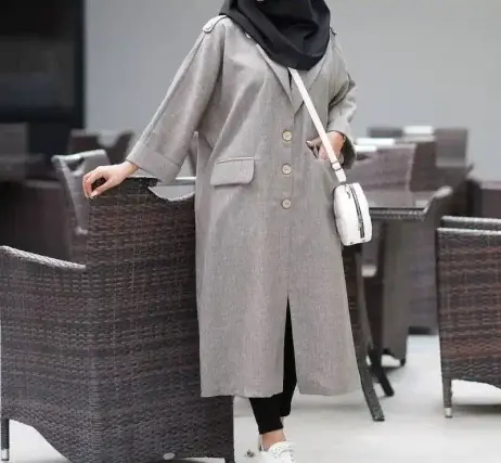 عکس مانتو بلند اسپرت