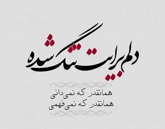 عکس نوشته غمگین دلتنگی عشقم