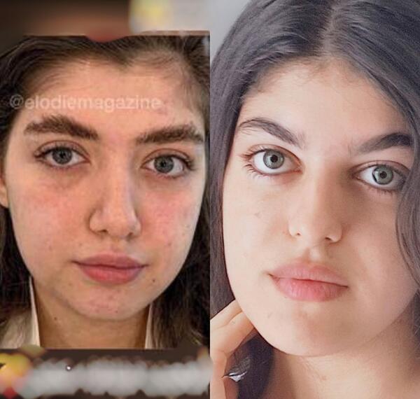عکس آرایش صورت نی نی سایت