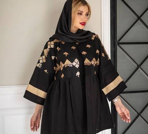 عکس مدل مانتو ابروبادی برای افراد لاغر