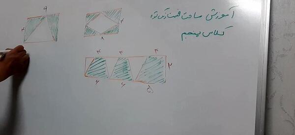 عکس مساحت ذوزنقه کلاس پنجم