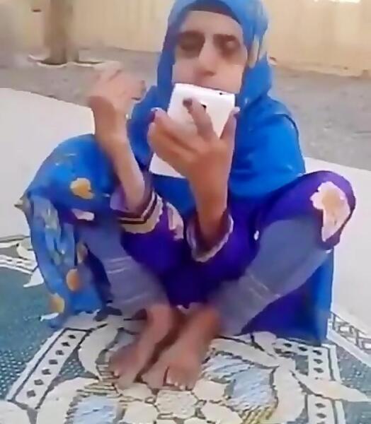عکس خنده دار پیرزن