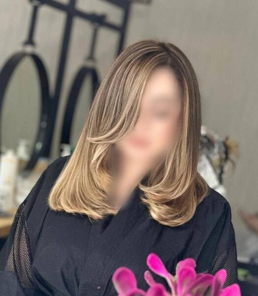 عکس رنگ مو صورتی ملایم