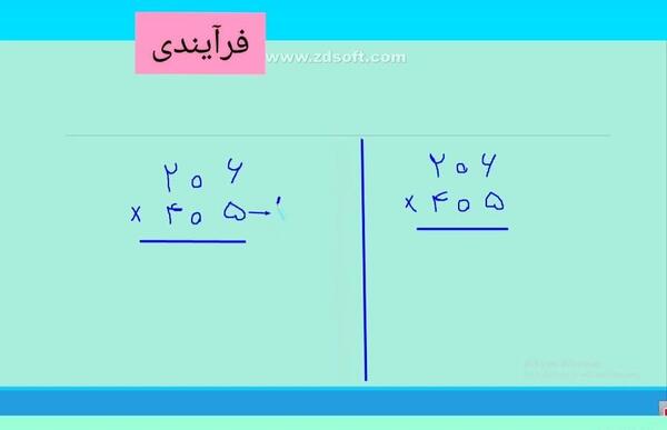 عکس ضرب فرایندی کلاس چهارم