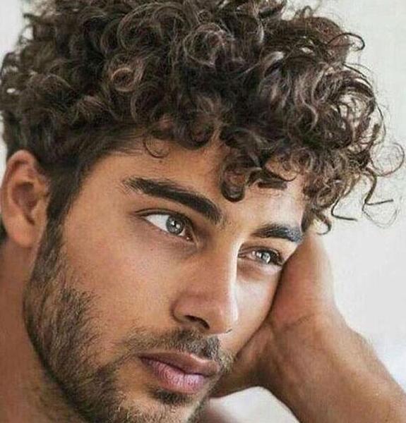 عکس موهای فر مردانه