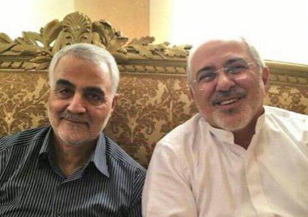 عکس قاسم سلیمانی پشت سر ابوبکر بغدادی