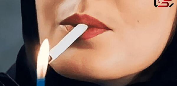 عکس سیگار زن