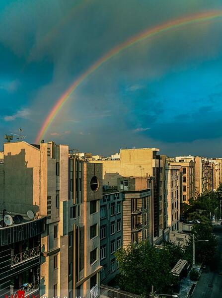 عکس رنگین کمانی زیبا