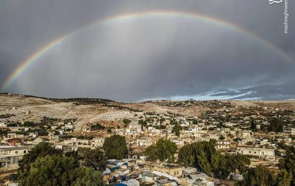 عکس رنگین کمانی زیبا