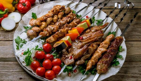 عکس چلو کباب بختیاری
