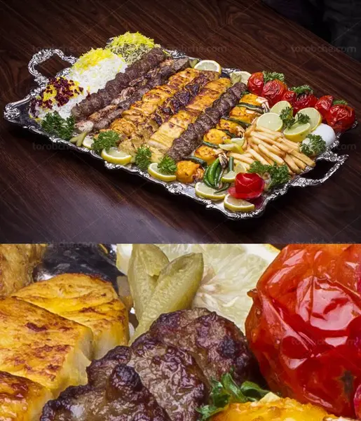 عکس چلو کباب بختیاری