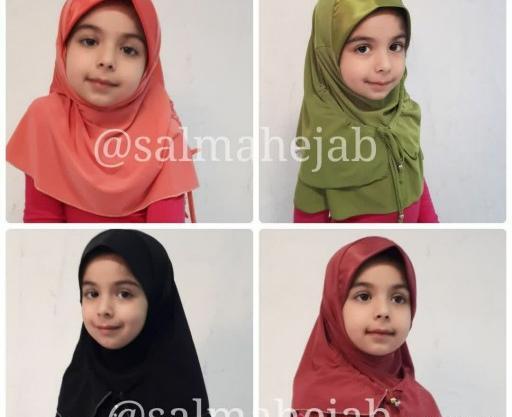 عکس مقنعه حجاب بچه گانه
