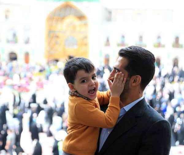 عکس بچه وحید امیری
