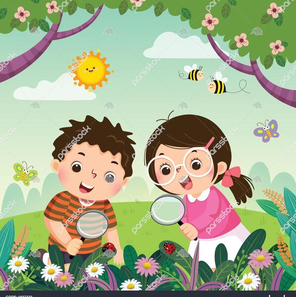 عکس ذره بین بچگانه