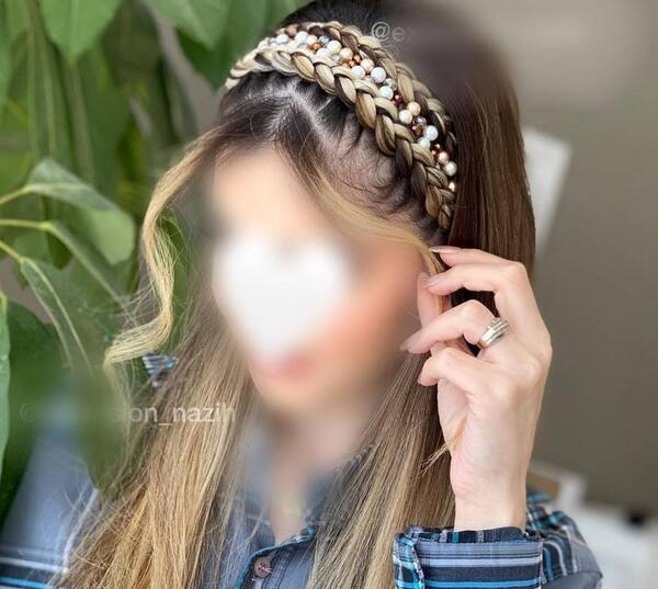 عکس بافت مو نگینی