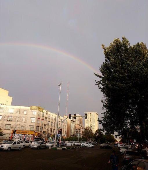 عکس رنگین کمان تهران