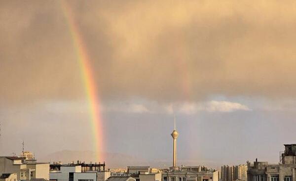 عکس رنگین کمان تهران