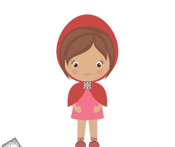 عکس شخصیت کارتونی شنل قرمزی