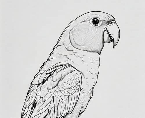 عکس مرغ عشق طراحی