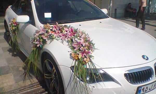عکس ماشین عروس بی ام و