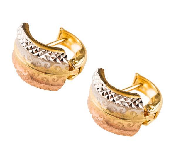عکس گوشواره چسبی طلا